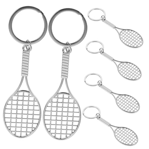 CALLARON 6stücke Mini Tennis Schlüsselanhänger Trendige Racket-Designs Für Sportliebhaber Robuste Für Taschen Und Schlüsselbund Für Frauen Und Männer von CALLARON