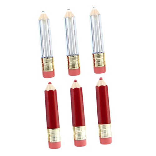 CALLARON 6Stücke Empty Containers Refillable Lipstick Tubes For DIY Lip Gloss Pencil Design For Travel And Cosmetic Use von CALLARON