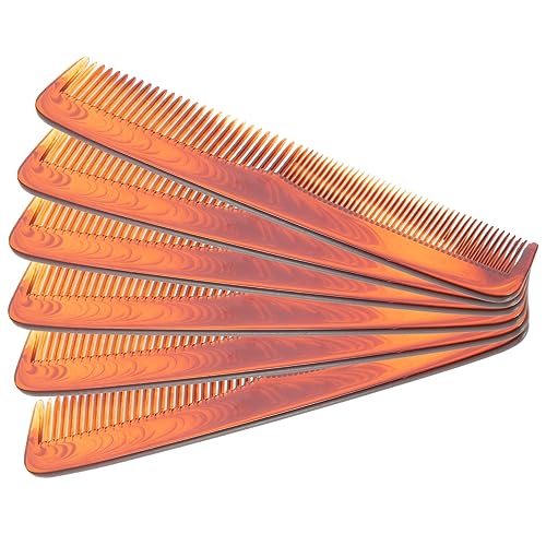 CALLARON 6Stücke Teiliges Breiter Zahnfrisurkämme für Männer Professionelle Stylingkämme aus Hochwertigem Kunststoff für Ölfrisuren für Salon und Heimgebrauch Nasses von CALLARON