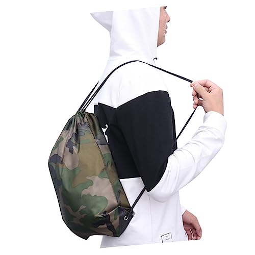 CALLARON 6stücke wasserdichte Kordelzugbeutel Aus Polyester Camouflage Sporttasche Für Reisen Schwimmen Strand Geeignet Für Erwachsene Und Junge Mädchen Langlebig Und Leicht von CALLARON