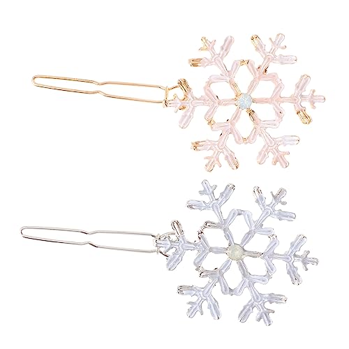 CALLARON 6stücke Schneeflocken-kopfschmuck Aus Weihnachts-haarspange Schneeflocken-haarnadel Hochzeits-haarspange Für Damen Weihnachts-lieferungen Für Freundinnen Und Freundinnen von CALLARON