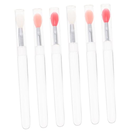 CALLARON 6stücke Silikon Lippenpinsel Tragbare Lipstick Applikatoren Für Perfekte Lippen-makeup Weiche Bürsten Mit Kappe Für Lippenpflege Und Lippenmasken Für Frauen Und Mädchen von CALLARON