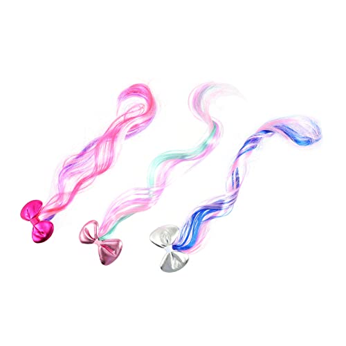 CALLARON 6stücke Haar Bogen Clips Schleifenclips Für Junge Mädchen Kostüm Mit Entenschnabelclip Design in Silber Farben von CALLARON