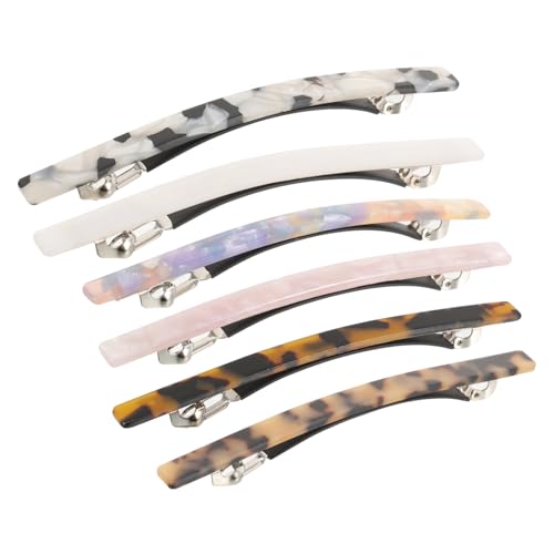 CALLARON 6stücke Teiliges Haarklammer-set Mit Marmoriertem Design Für Damen Und Mädchen Tortoiseshell Royalblau Grün Und Mischfarben Langlebige Haarspangen Für Outfit Einfach Zu von CALLARON