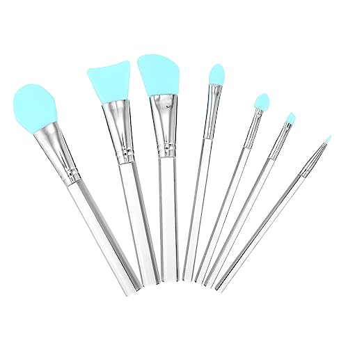 CALLARON 7Stücke Teiliges Make Up Pinselset Mit Acrylgriff Gesichtsmaske Und Make Up Bürsten Für Foundation Lidschatten Und Gesichtscremes Grüne Verpackung von CALLARON