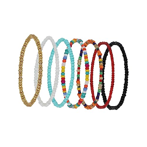 CALLARON Elegantes Handgefertigtes Armband-set 7-teilig Perlen-handgelenkketten Für Damen Leicht Und Modisch Elastisch Für von CALLARON