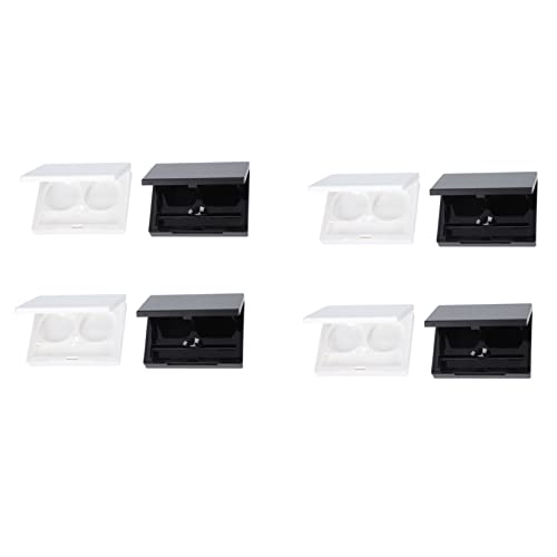 CALLARON 8 Stück Lidschatten-box Lidschatten -speichergehäuse Lidschatten-tablett Vorratsbehälter Kosmetik-unterbehälter Lippenstiftbehälter Nachfüllbarer Rougebehälter Weiß Plastik von CALLARON