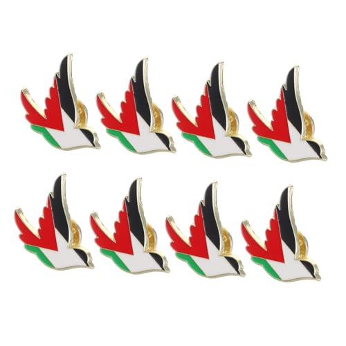 CALLARON 8 Stück Teiliges Palästina Anstecknadel Leichter Lapel Pin Stilvolle Kleidung und Taschen Brosche Vielseitig für Alltag Partys und Formelle Anlässe Kulturelles Design von CALLARON