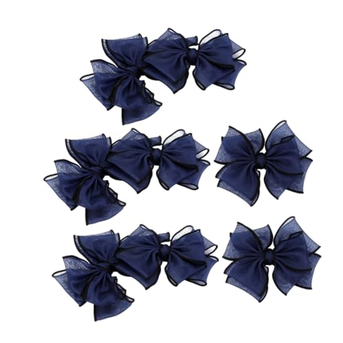 CALLARON 8 Stück Teiliges Schleifen-schuhschmuck Dunkelblau Elegante Organza-schleifen zur Diy-schuhdekoration für Damen Geeignet für Absätze Ballerinas und Alltag Einfach Anzubringen und von CALLARON