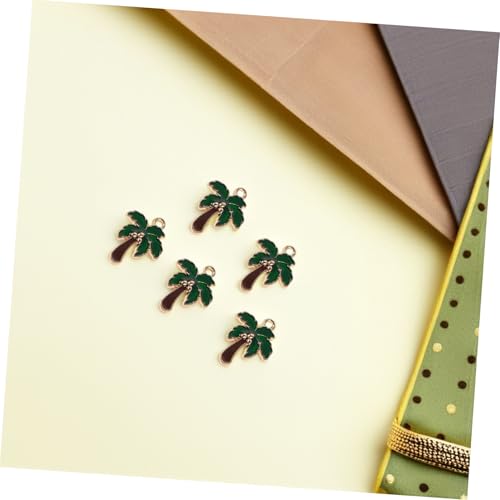 CALLARON 80 Stück Teiliges Hawaii Charms Kokosnussbaum Anhänger aus Emaille Zinklegierung für DIY Schmuck Schlüsselanhänger Halskette Ohrringe Armband Zubehör Tropisches Design von CALLARON