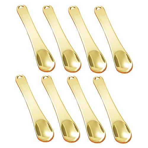 CALLARON 8stücke Gesicht Creme Löffel Kosmetiklöffel Goldener Extraktionslöffel Für Gesichtscreme Und Masken von CALLARON