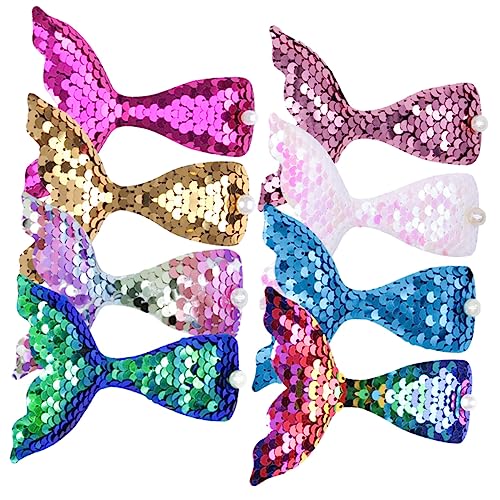 CALLARON 8stücke Meerjungfrau Glitzer Haarspange Meerjungfrau Haarnadeln Mit Pailletten Für Mädchen Haarschmuck Accessoires von CALLARON