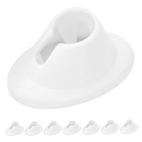 CALLARON 8stücke Nagellackhalter-organizer-etui Aufbewahrungsbox Für Nagellackbehälter Nagellackhalter-ring Weißes Nagellack-regal Gel-nagellack-regal Maniküre-nagellack Lackhalter von CALLARON