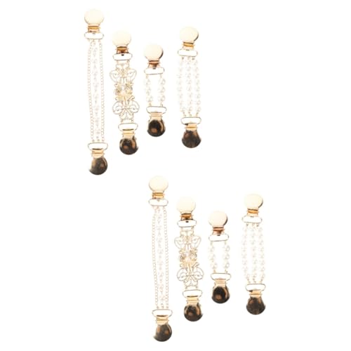 CALLARON 8stücke Teiliges Perlen-broschen Clips Für Cardigans Und Schals Nonslip Kleidungsclips Für Damen Elegantes Design Für Pullover Und Stolen Vielseitig Einsetzbar Langlebig Und von CALLARON