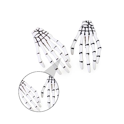 CALLARON 8stücke Teiliges Skelett-hand Haarklammern Halloween-gespenster-clips Für Damen Und Herren Robuste Und Langlebige Haarspangen Mit Schaurigem Design von CALLARON