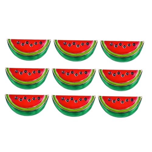 CALLARON 9 Stück Teiliges Wassermelonen Emaille Anstecknadel Bunte Obst Broschen für Pullover Jacken Rucksäcke Modische Sommer Schmuck Accessoires für Frauen und Teens von CALLARON