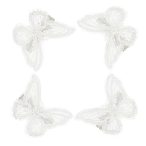 CALLARON 9paare Schmetterling Haarspangen Set Doppellagige Gestickte Bows Barrettes Für Mädchen Für Hochzeiten Feste Und Alltag Eleganten Farben von CALLARON