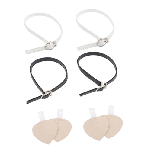 CALLARON 9paare Damen Anti-rutsch Schuhriemen Aus Mikrofaser-leder Abnehmbare Knöchelriemen Für High Heels Rutschfeste Schnürsenkel Für Unpassende Schuhe Und Transparent von CALLARON