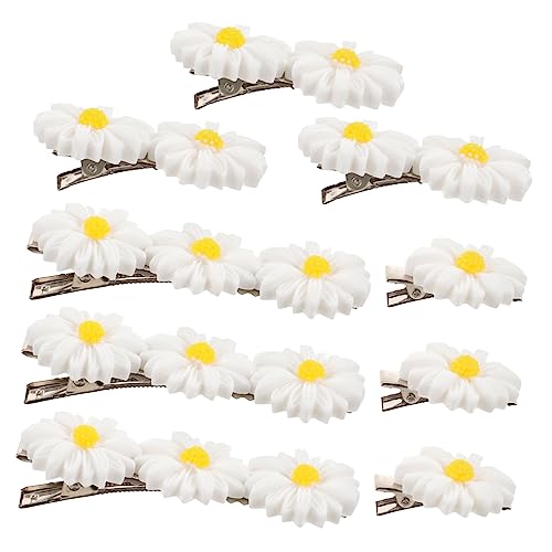 CALLARON 9stücke Gänseblümchen-haarspange Blumenhaarnadeln Daisy Blume Haar Clip Frauen Party Zubehör Für Mädchen Frisuren Haarschmuck von CALLARON