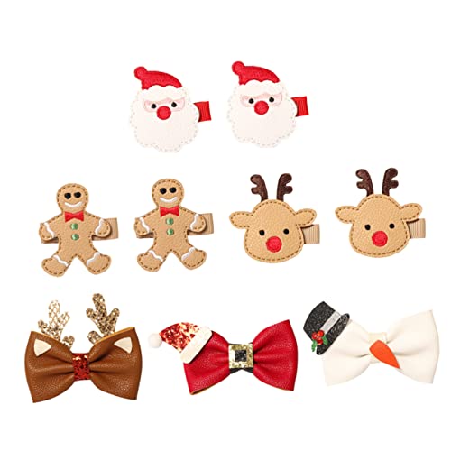 CALLARON 9stücke Weihnachts Haarspangen Cartoon Haarnadel Weihnachts Haarnadel Festival Haarspangen Junge Mädchen Haar Zubehör von CALLARON