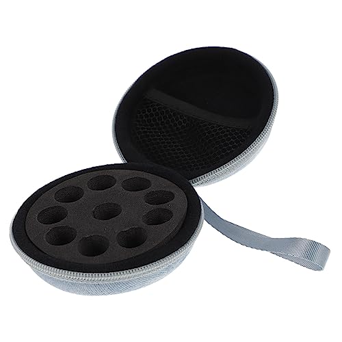 CALLARON Tasche Für Ätherische Öle Tragbar Organizer Für Flaschen Aufbewahrungsbox Runde Etui Für Parfümflaschen Reisetasche Für Ätherische Öle Halter von CALLARON