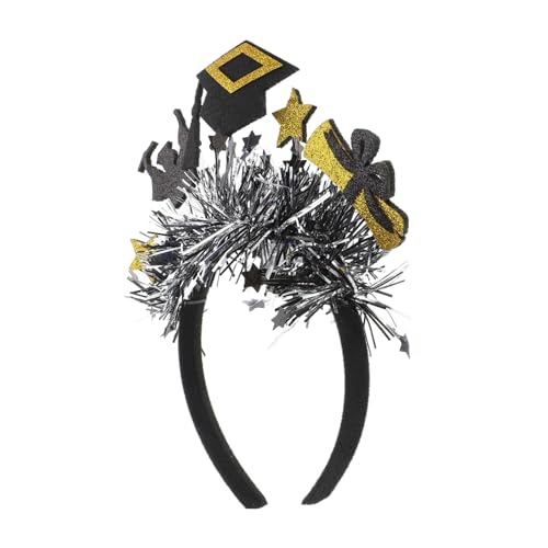 CALLARON Graduation Cap Haarband Mit Glitzer Und Tinsel Abschlussfeier Zubehör Für Kindergarten Und Schüler Stylisches Und Bequemes Design Für Unvergessliche Momente Graduierung von CALLARON