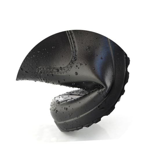 CALLARON Acid Alkali resistente Rutschfeste Eva regenstiefel mit Dickem Absatz Niedrigem Schaft und Abriebfestem Sohlenprofil Unisex Schwarz für Nasse Außeneinsätze und Arbeitsschutz von CALLARON