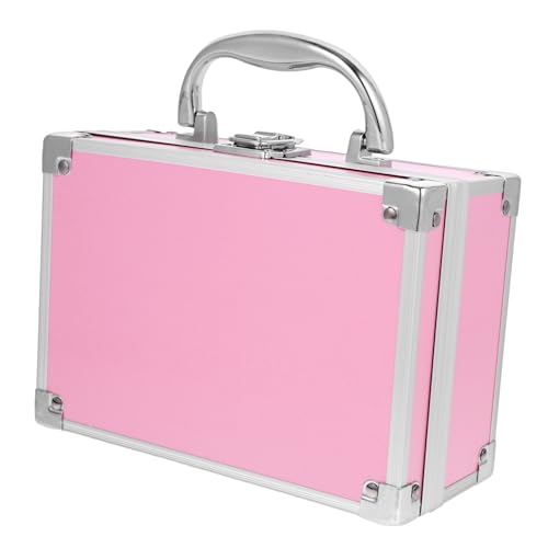 CALLARON Aluminiumlegierung Kosmetikkoffer Schminkbox Organizer Mit Griffen Für Einfache Organisation Und Bequemen Transport von CALLARON