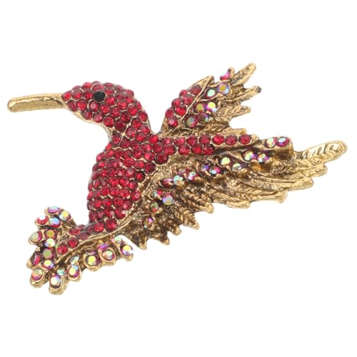 CALLARON Antike Strass Hummelfalter Brosche mit Vogelmotiv Eleganter Tier Anstecker für Damen Funkelnder Vintage Schmuck für Hochzeit Geburtstag Party und Kleidung von CALLARON