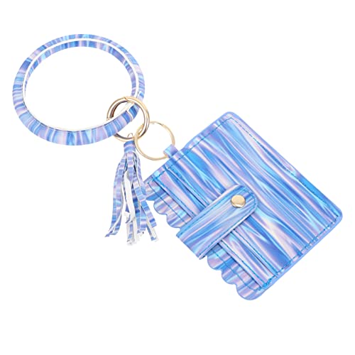 CALLARON Wristlet Schlüsselanhänger Quaste Multifunktionale Kartenhalterung Elegantes Design Für Karten Und Schlüssel Für Damen Und Herren Langlebig Und Stilvoll von CALLARON