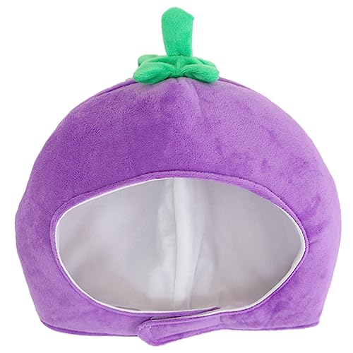 CALLARON Auberginenhut Frosch Kostüm Kostümpartyhut Trachtenhüte Für Erwachsene Frösche Frosch Hut La Hüte Für Frauen Weihnachtsfeierhüte Cosplay Pp Baumwolle Violett Das Foto Fräulein von CALLARON