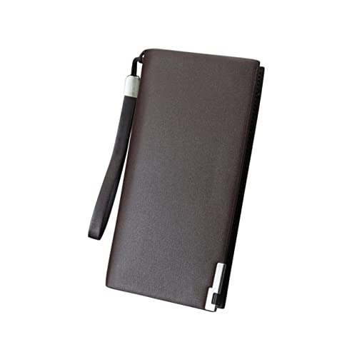 CALLARON Reißverschlussgeldbörse Für Herren Aus Hochwertigem Pu Mit Großem Fassungsvermögen Für Bargeld Kreditkarten Ausweise Fotos Geeignet Für Geschäftsreisen Büro Schlichtes Design von CALLARON