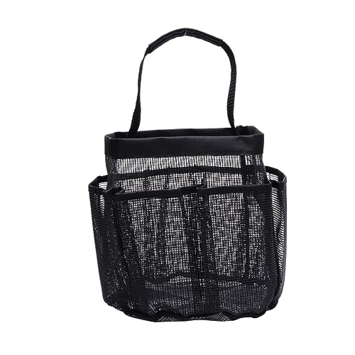 CALLARON Oxford Mesh Aufbewahrungstasche Für Bad Organizer-Tasche Für Toilettenartikel Handtücher Und Spielzeug Schwarz von CALLARON
