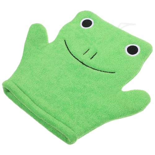 CALLARON Badetuch Badeschäumende Fäustlinge Frosch schälen sanfter Peeling-Handschuh schrubben Gesichts- Schrubbhandschuh Duschhandschuh Badehandschuhe Peeling-Fäustlinge Handtuchmaterial von CALLARON