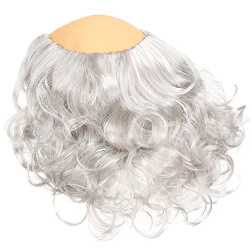 CALLARON Glatzenperücke Für Alte Männer Weiße Lockenperücke Perücke Für Party Cosplay-kostümperücke Rollenspiel-kostümperücke Lustige Partyperücke Cosplay-prop Für Erwachsene von CALLARON