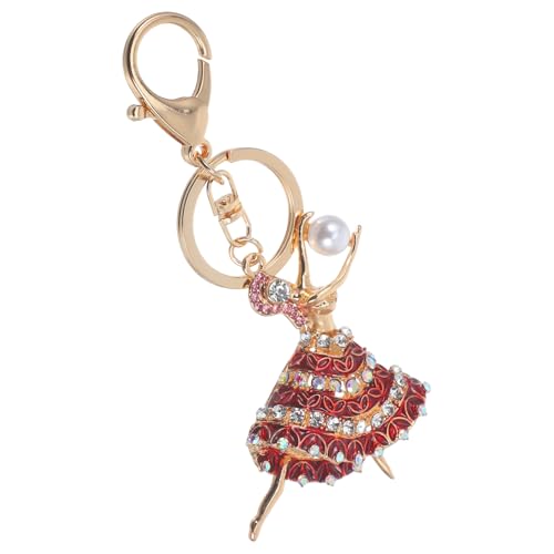 CALLARON Ballett Schlüsselanhänger Mit Funkelnden Details Ballerina Tanz Schlüsselbund Für Frauen Als Taschenanhänger Und Accessoire Für Tanzliebhaber Aus Langlebigem Mit Perlen Und von CALLARON
