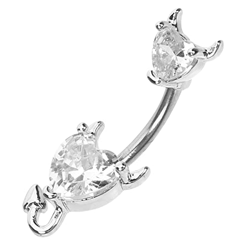 CALLARON Bauchnabelpiercing Damen Eleganter Nabelring mit Zirkonia Piercing Schmuckstück für Strand Party und Besondere Anlässe von CALLARON
