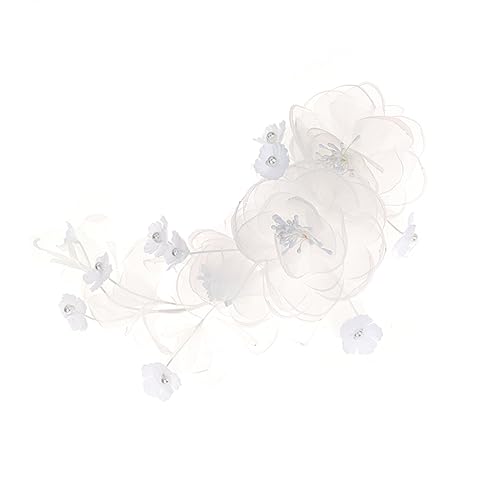 CALLARON Blumen Haarnadel Für Braut Hochzeit Schmuck Weiß Chiffon Mode Damen Haar Zubehör Kopfschmuck Braut-kopfschmuck Haarschmuck Für Hochzeit CALLARON Blumen Haarnadel Für Braut Hochzeit Schmuck Weiß Chiffon Mode Damen Haar Zubehör Kopfschmuck Braut-kopfschmuck Haarschmuck Für Hochzeit von CALLARON