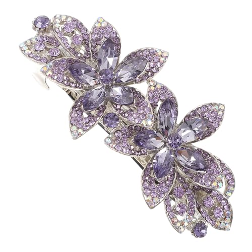 CALLARON Blumen-strass-haarspange Aus Legierung Dekorative Haarspange Für Damen Langlebiger Haarschmuck Mit Blumendesign Für Verschiedene Anlässe von CALLARON