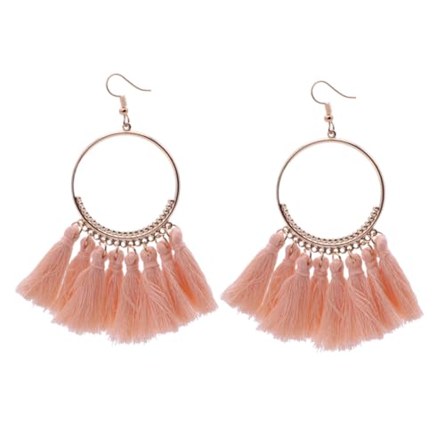 CALLARON Boho Quasten Ohrringe Damen Rosa Tassel Ohrhänger Leicht Elegant Für Alltag Party Arbeit Urlaub CALLARON Boho Quasten Ohrringe Damen Rosa Tassel Ohrhänger Leicht Elegant Für Alltag Party Arbeit Urlaub von CALLARON
