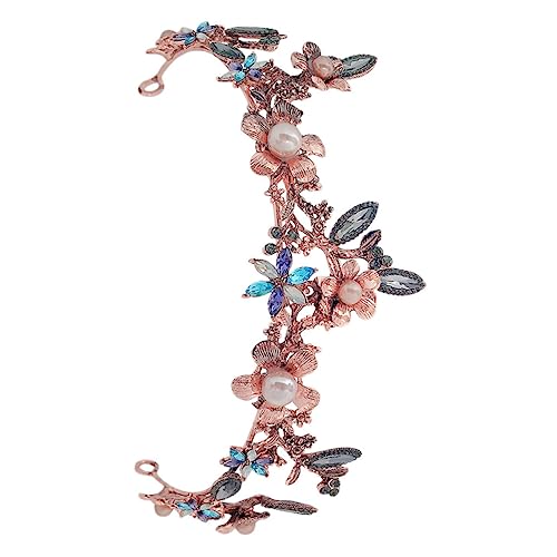 CALLARON Braut Kopfschmuck Bunte Barock Vintage Strass Krone Retro Zubehör Foto Requisiten Für Dame Mädchen Hochzeitskleid Anlässe Party Cosplay von CALLARON