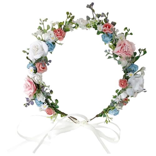 CALLARON Stirnband Für Mädchen Damen-stirnband Haar-accessoire Für Frauen Hochzeit Braut Kopfschmuck Elegantes Blumen-stirnband von CALLARON