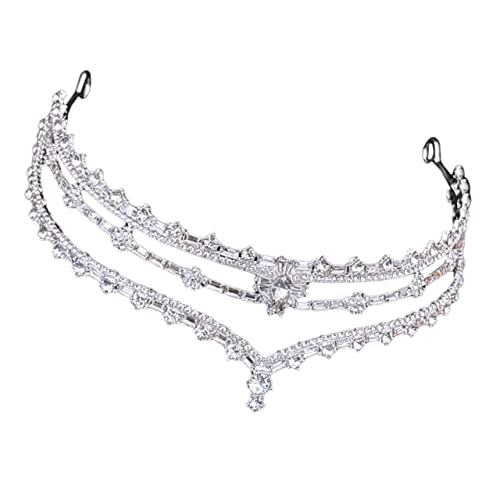 CALLARON Brautkrone Haarband Hochzeit Haarschmuck für Hochzeitsheaddress Leichter Kopfschmuck für Besondere Anlässe Komfortabel von CALLARON