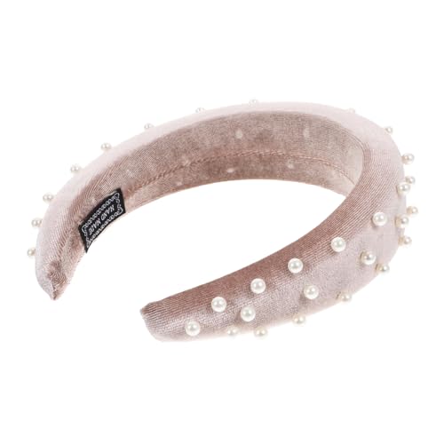 CALLARON Breiter Perlen Haarreif für Damen Gepolstertes Haarband für Looks bei Partys und Besonderen Anlässen Perfektes Haaraccessoire für Hochzeiten CALLARON Breiter Perlen Haarreif für Damen Gepolstertes Haarband für Looks bei Partys und Besonderen Anlässen Perfektes Haaraccessoire für Hochzeiten von CALLARON