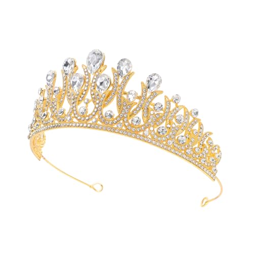 CALLARON Bridal Crown Leichtgewichtige Braut Tiara mit Glitzer Strass Hochzeit Haaraccessoires für Damen Komfortabel Strapazierfähig Vielseitig Festlich von CALLARON