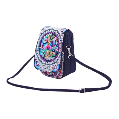 CALLARON Brieftasche Mit Klapp Stickerei Kleine Umhängetaschen Kleine Seitentasche Mini-rucksack Aus Segeltuch Mini-umhängetaschen Mini-tasche Frau Innere Polyester Gewebe Draussen von CALLARON