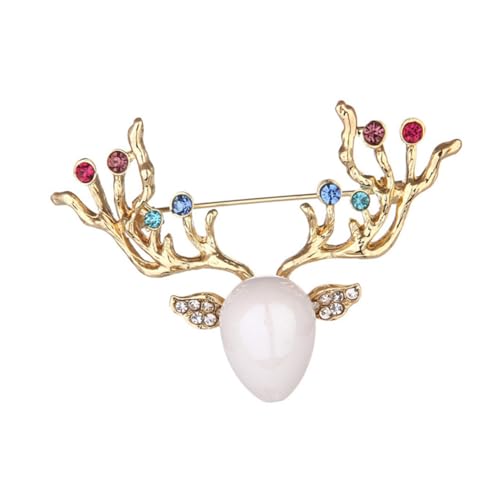 CALLARON Brosche in Hirschform Dekoratives Accessoire Für Damenhüte Und Schals Für Den Alltag von CALLARON