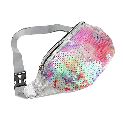 CALLARON Bunte Pailletten Hüfttasche Für Damen Verstellbare Sporttasche Mit Großem Fassungsvermögen Stilvolle Gürteltasche Für Festivals Reisen Und Outdoor Aktivitäten Praktische von CALLARON