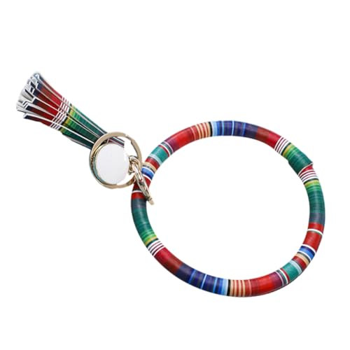 CALLARON Bunte Quasten Schlüsselanhänger Armband Für Frauen Kreativer Diy Schlüsselring Perfektes Accessoire Für Und Besondere Anlässe von CALLARON