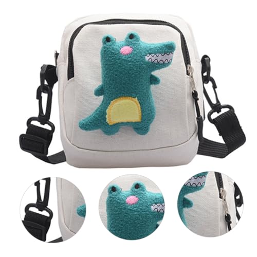 CALLARON Canvas Tasche Dinosaurier Design Kleine Minitasche Stylische Umhängetasche Für Mädchen Als Aufbewahrungstasche Und Schultertasche von CALLARON